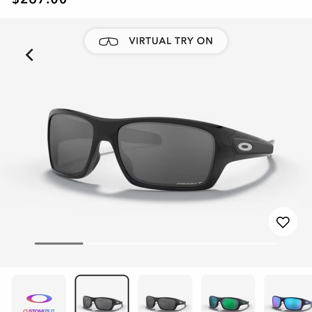 Oakley Black Shield-Style Polarized Sunglasses